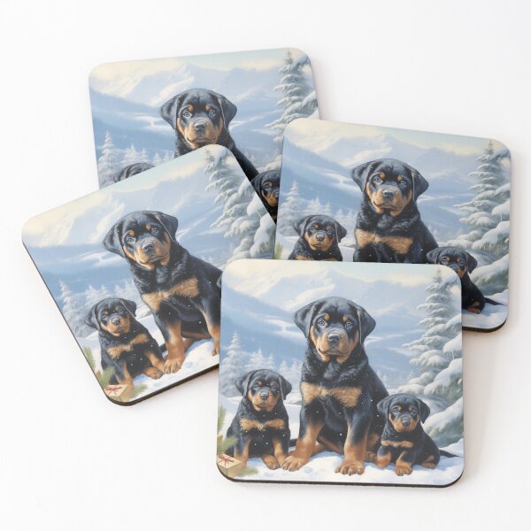 Item preview, Christmas Rottweiler puppies designed and sold by PetsArt.
