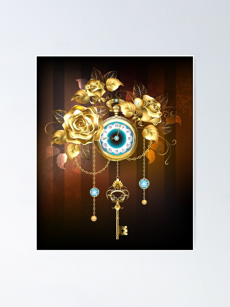 Poster Steampunk clock 