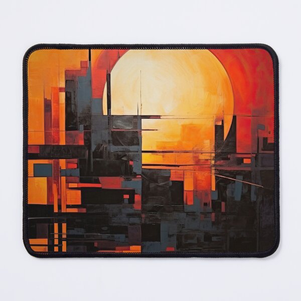 Item preview, Explore "Simplistic & Minimalistic Vintage Sunset" Abstract Art designed and sold by ArtificialGenes.
