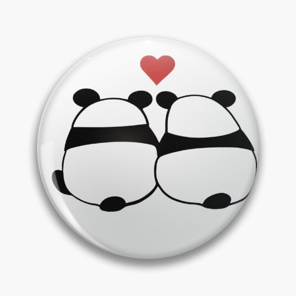 Artikelvorschau, Panda-Liebesherzen glühen entworfen und verkauft von PasindhuW.
