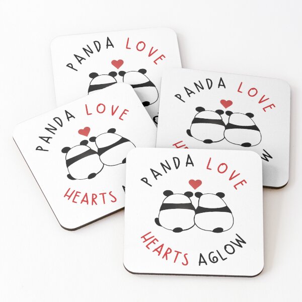 Item preview, Panda Love Hearts Aglow  designed and sold by PasindhuW.