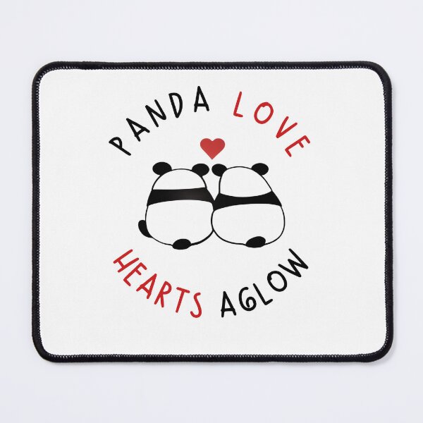 Item preview, Panda Love Hearts Aglow designed and sold by PasindhuW.