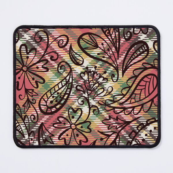 Item preview, Flower Seamless Plaid Pattern - Vintage Floral Pattern in a Repeating Design designed and sold by OrangeMG.