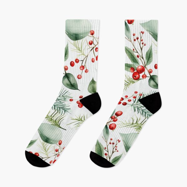 Item preview, Holly inspired winter floral design designed and sold by DefauItCube.