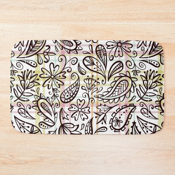 Item preview, Flower Seamless Plaid Pattern - Vintage Floral Pattern in a Repeating Design designed and sold by OrangeMG.