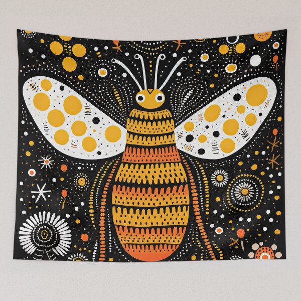 Item preview, Yellow and Black Abstract Bee  designed and sold by GulDesignCo.