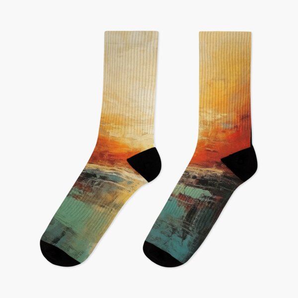 Artikelvorschau, Entdecken Sie "Simplistic & Minimalistic Vintage Sunset" Abstrakte Kunst entworfen und verkauft von ArtificialGenes.