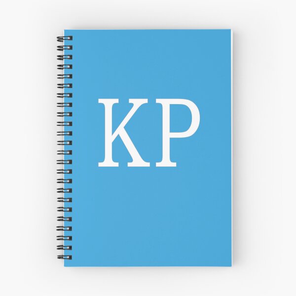 Artikelvorschau, KP-Initialen-Monogramm-elegante weiße Buchstaben entworfen und verkauft von Jeallan Designs.