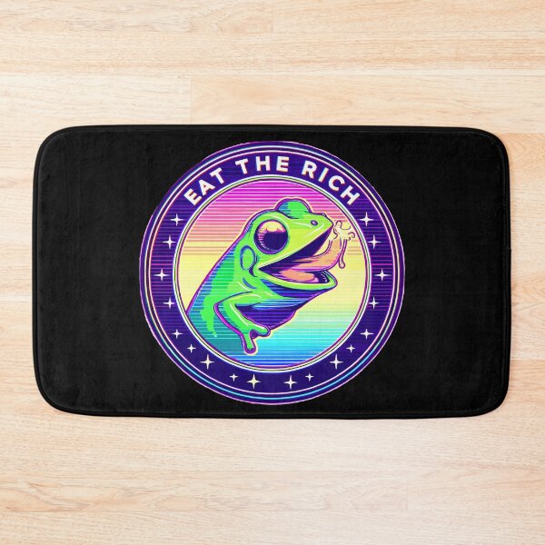 Item preview, Psychedelic Eat the Rich Frog designed and sold by TomFrontierArt.