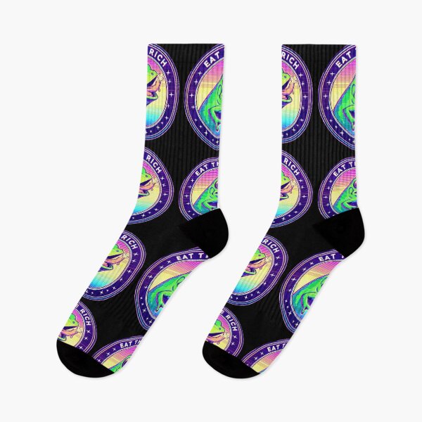 Item preview, Psychedelic Eat the Rich Frog designed and sold by TomFrontierArt.
