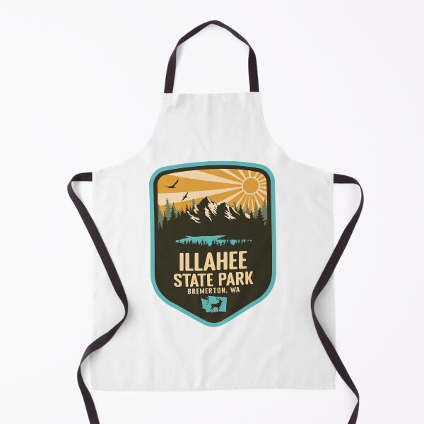 Item preview, Illahee State Park Washington - WA Retro Badge Forest and Wilderness designed and sold by mountainfad.
