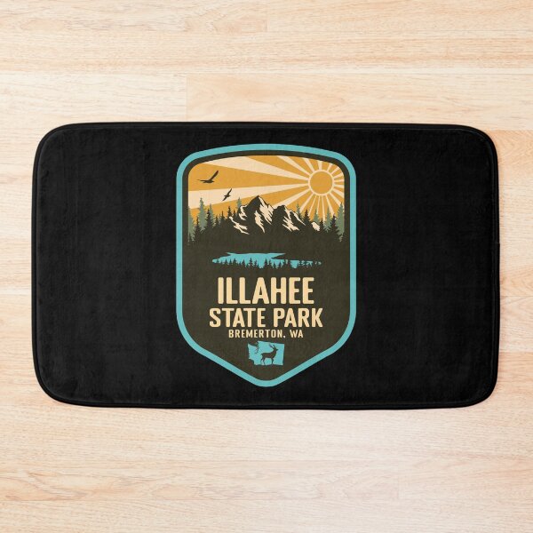 Item preview, Illahee State Park Washington - WA Retro Badge Forest and Wilderness  designed and sold by mountainfad.