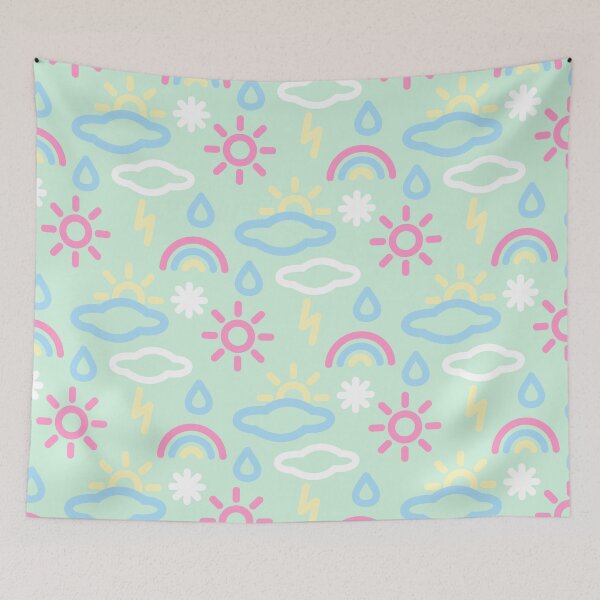 Item preview, Pattern of weather icons. Weather news. Weather seasons forecast symbols designed and sold by NataliaVVV.