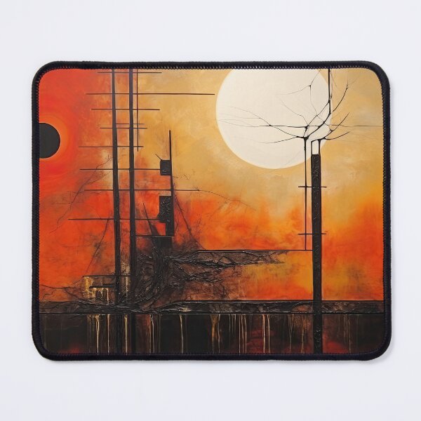 Artikelvorschau, Entdecken Sie "Simplistic & Minimalistic Vintage Sunset" Abstrakte Kunst entworfen und verkauft von ArtificialGenes.