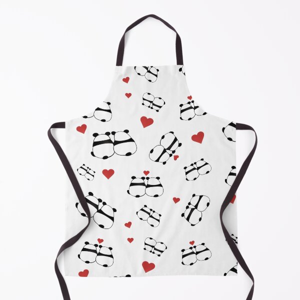 Item preview, love panda pattern with hearts designed and sold by PasindhuW.