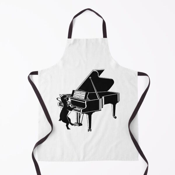 Item preview, Dog (Frenchie) plays the piano designed and sold by InkofNocturna.