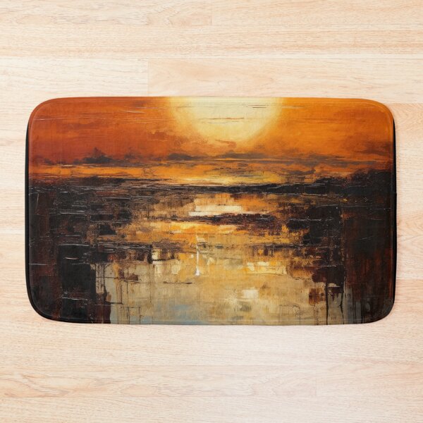 Artikelvorschau, Entdecken Sie "Simplistic & Minimalistic Vintage Sunset" Abstrakte Kunst entworfen und verkauft von ArtificialGenes.
