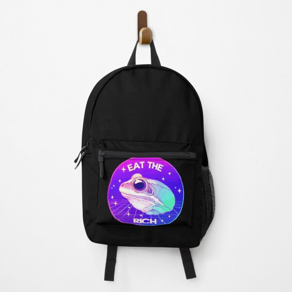 Item preview, Purple Psychedelic Eat the Rich Frog designed and sold by TomFrontierArt.