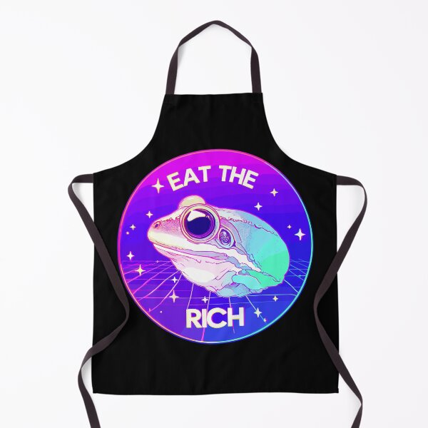 Item preview, Purple Psychedelic Eat the Rich Frog designed and sold by TomFrontierArt.