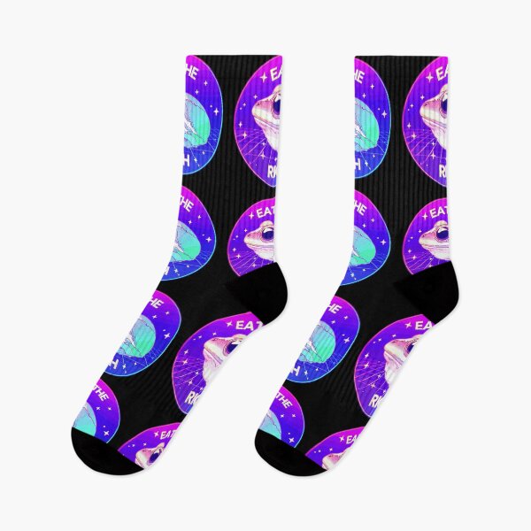 Item preview, Purple Psychedelic Eat the Rich Frog designed and sold by TomFrontierArt.