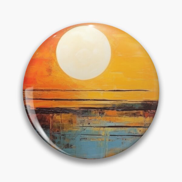 Artikelvorschau, Entdecken Sie "Simplistic & Minimalistic Vintage Sunset" Abstrakte Kunst entworfen und verkauft von ArtificialGenes.