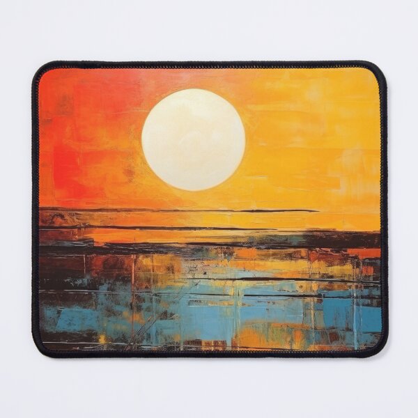 Artikelvorschau, Entdecken Sie "Simplistic & Minimalistic Vintage Sunset" Abstrakte Kunst entworfen und verkauft von ArtificialGenes.