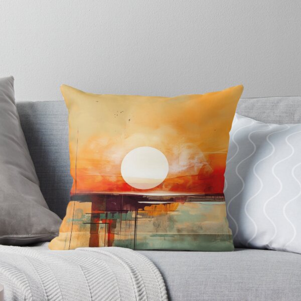 Artikelvorschau, Entdecken Sie "Simplistic & Minimalistic Vintage Sunset" Abstrakte Kunst entworfen und verkauft von ArtificialGenes.