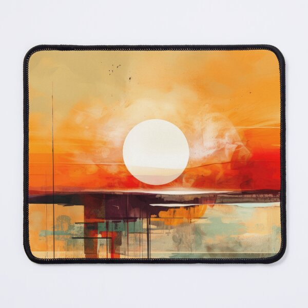 Artikelvorschau, Entdecken Sie "Simplistic & Minimalistic Vintage Sunset" Abstrakte Kunst entworfen und verkauft von ArtificialGenes.