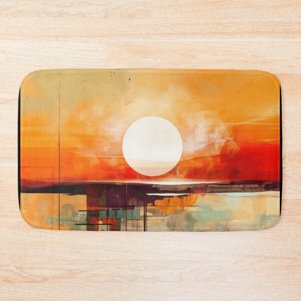 Artikelvorschau, Entdecken Sie "Simplistic & Minimalistic Vintage Sunset" Abstrakte Kunst entworfen und verkauft von ArtificialGenes.