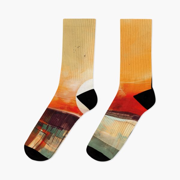 Artikelvorschau, Entdecken Sie "Simplistic & Minimalistic Vintage Sunset" Abstrakte Kunst entworfen und verkauft von ArtificialGenes.