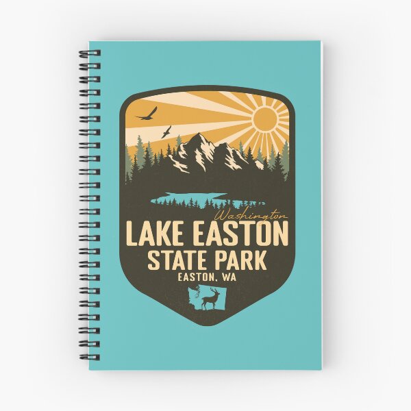 Item preview, Lake Easton State Park Washington - WA Retro Badge Forest and Wilderness  designed and sold by mountainfad.