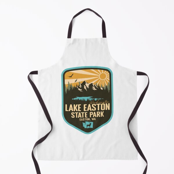 Item preview, Lake Easton State Park Washington - WA Retro Badge Forest and Wilderness designed and sold by mountainfad.