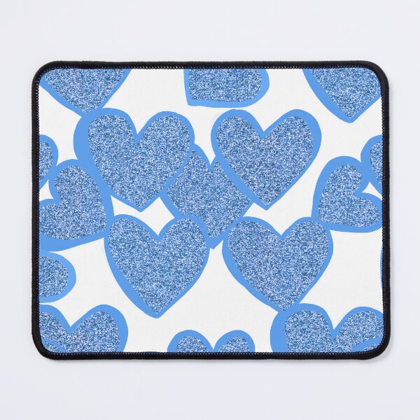 Item preview, Sparkling Glittery Blue Hearts designed and sold by Victoria Rose.