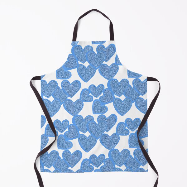 Item preview, Sparkling Glittery Blue Hearts designed and sold by Victoria Rose.