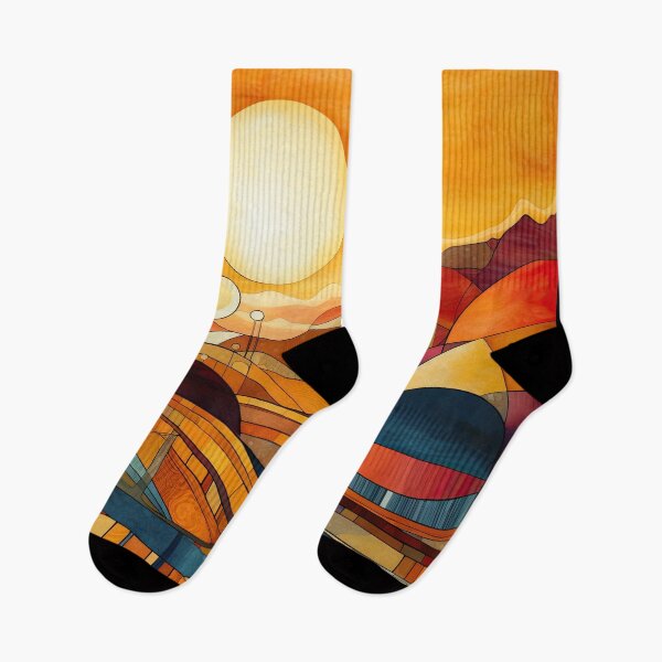 Artikelvorschau, Entdecken Sie "Simplistic & Minimalistic Vintage Sunset" Abstrakte Kunst entworfen und verkauft von ArtificialGenes.