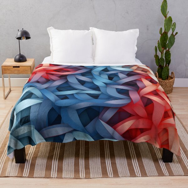 Item preview, Colorful Interwoven Ribbons Wallpaper designed and sold by VectorPlace.