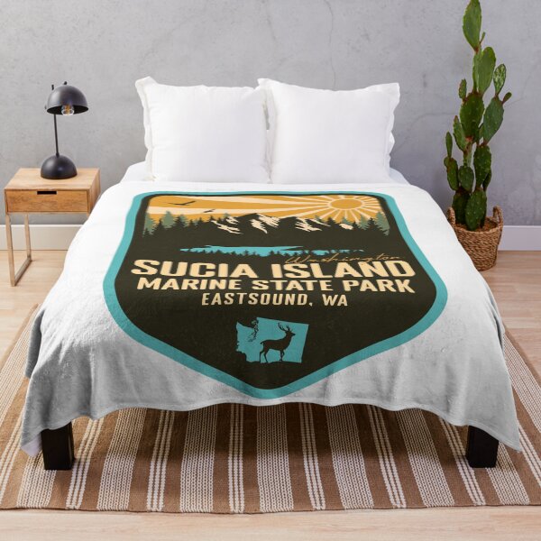 Item preview, Sucia Island Marine State Park Washington - WA Retro Badge Forest and Wilderness  designed and sold by mountainfad.