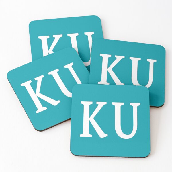 Item preview, KU Initials Monogram Elegant White Letters designed and sold by Jeallan Designs.