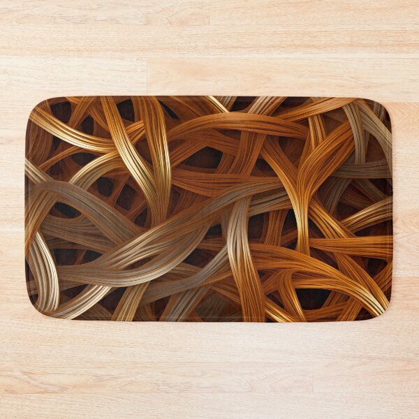 Item preview, Copper Woven Threads Wallpaper designed and sold by VectorPlace.