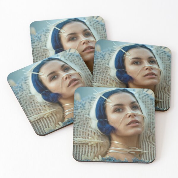 Item preview, natural portrait of futuristic retro woman designed and sold by jsebouvi.