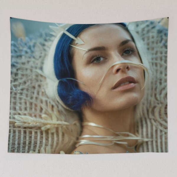 Item preview, natural portrait of futuristic retro woman designed and sold by jsebouvi.