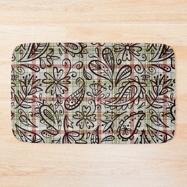 Item preview, Floral Plaid Seamless Pattern - Modern Floral Pattern in a Repeating Design designed and sold by OrangeMG.