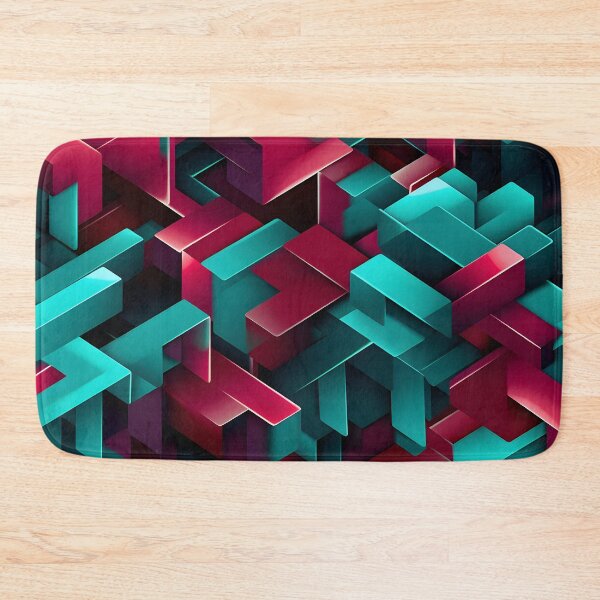 Item preview, 3D Geometric Maze Wallpaper designed and sold by VectorPlace.
