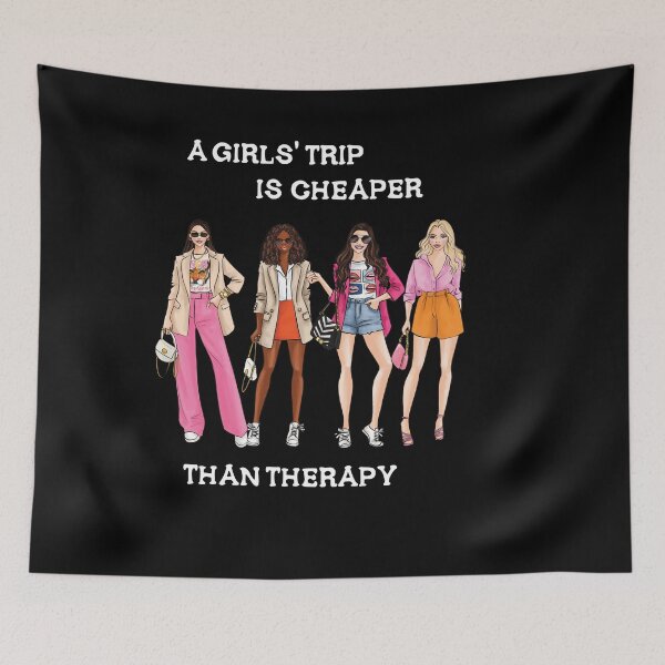 Item preview, A girls' trip is cheaper than therapy designed and sold by StudioARTHUR.