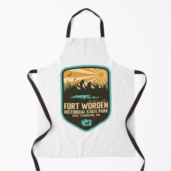 Item preview, Fort Worden Historical State Park Washington - WA Retro Badge Forest and Wilderness designed and sold by mountainfad.