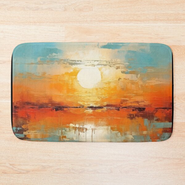 Artikelvorschau, Entdecken Sie "Simplistic & Minimalistic Vintage Sunset" Abstrakte Kunst entworfen und verkauft von ArtificialGenes.