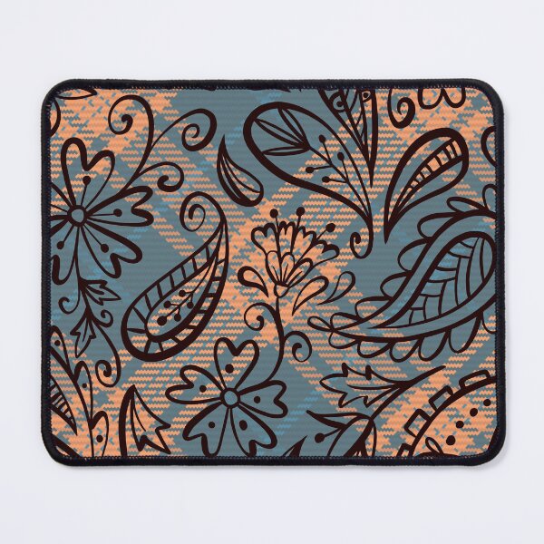 Item preview, Delicate Floral Plaid Seamless Pattern designed and sold by OrangeMG.