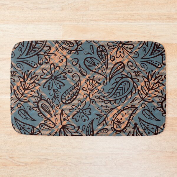 Item preview, Delicate Floral Plaid Seamless Pattern designed and sold by OrangeMG.