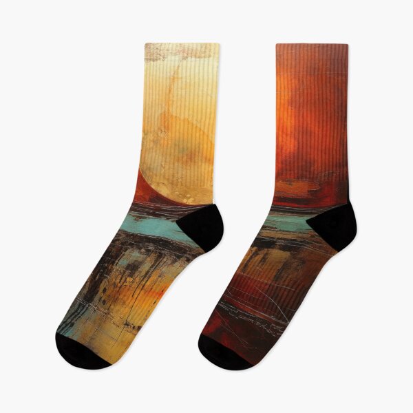 Item preview, Explore "Simplistic & Minimalistic Vintage Sunset" Abstract Art designed and sold by ArtificialGenes.