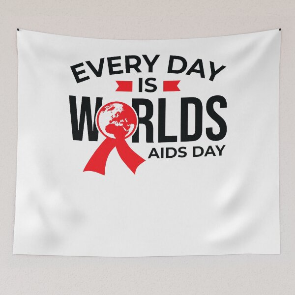 Item preview, Everyday Is World's AIDS Day HIV Awareness Red Ribbon  (1) designed and sold by defabiosofxs.